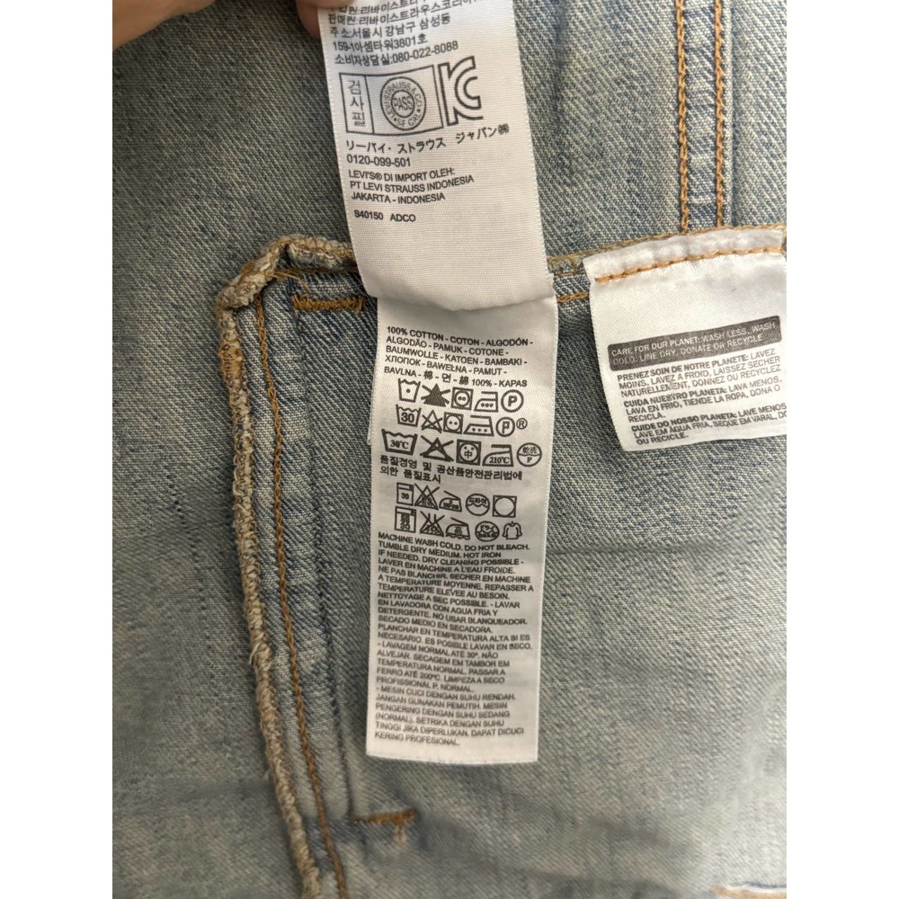 Levi Strauss Collared Button Down Denim Jacket Blue  Size Large - Picture 15 of 16